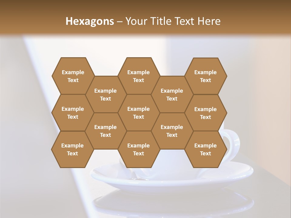 A Cup Of Coffee On A Table Next To A Laptop PowerPoint Template