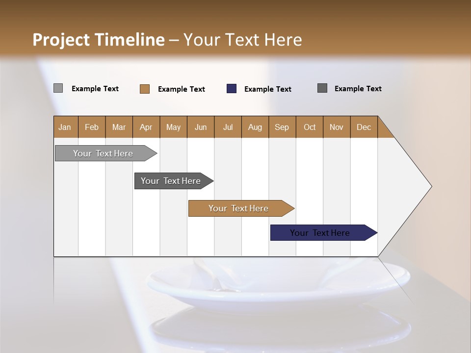A Cup Of Coffee On A Table Next To A Laptop PowerPoint Template