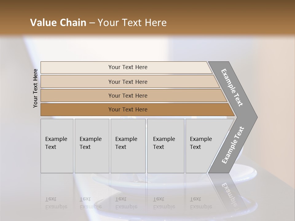 A Cup Of Coffee On A Table Next To A Laptop PowerPoint Template