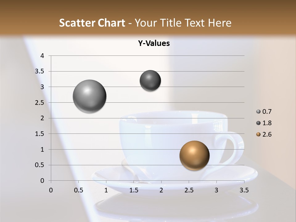 A Cup Of Coffee On A Table Next To A Laptop PowerPoint Template