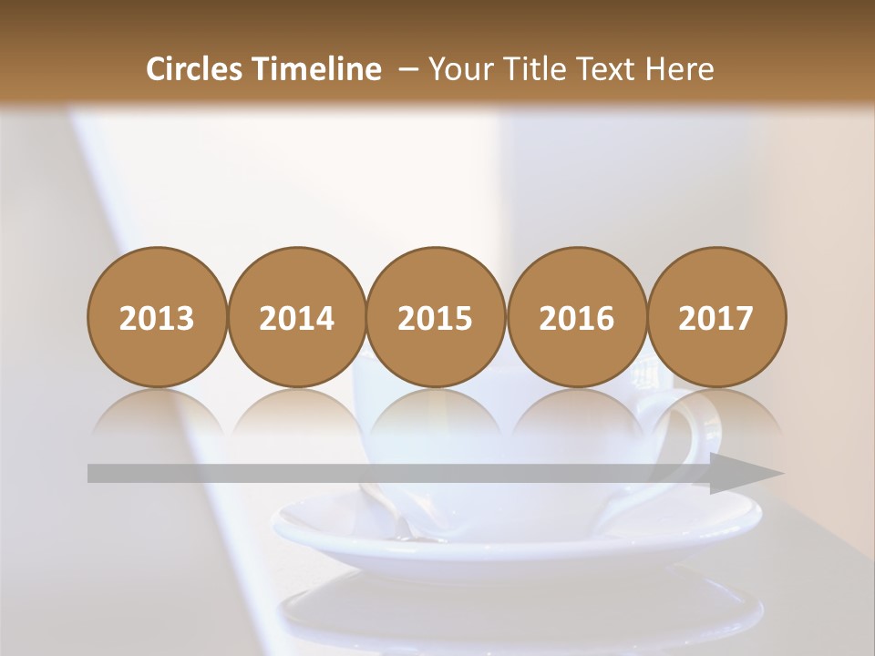 A Cup Of Coffee On A Table Next To A Laptop PowerPoint Template