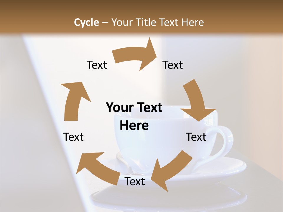 A Cup Of Coffee On A Table Next To A Laptop PowerPoint Template