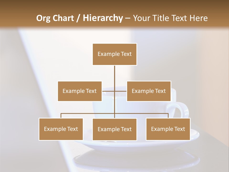 A Cup Of Coffee On A Table Next To A Laptop PowerPoint Template