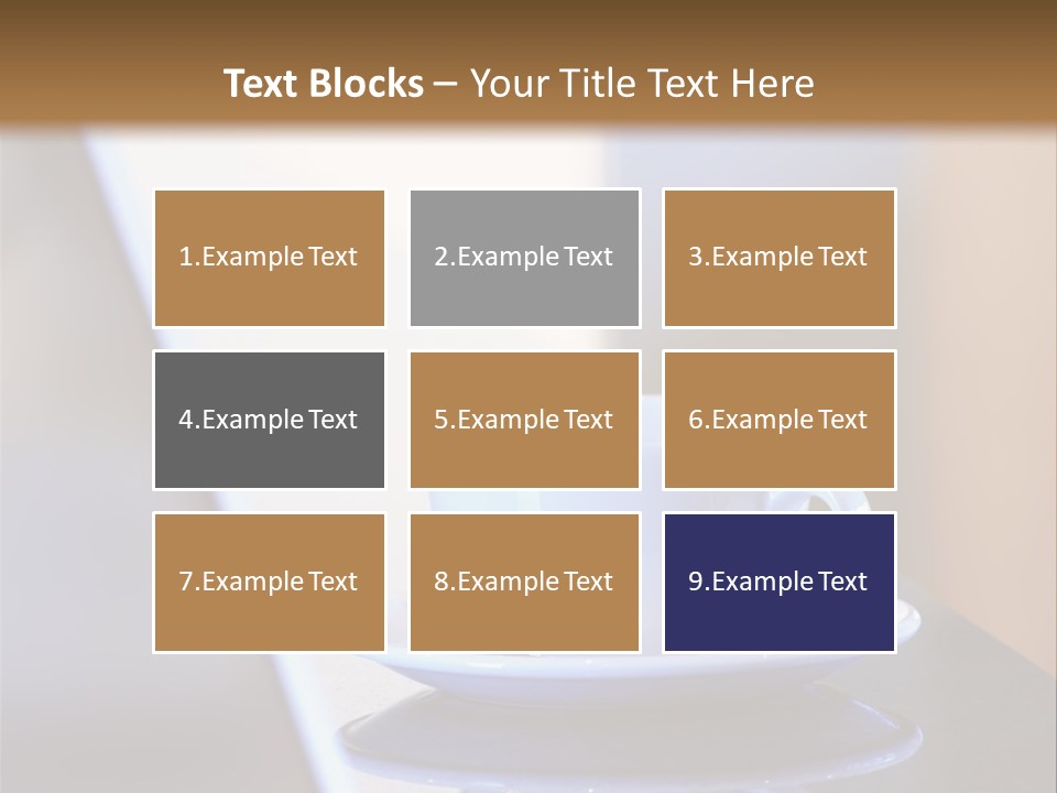 A Cup Of Coffee On A Table Next To A Laptop PowerPoint Template