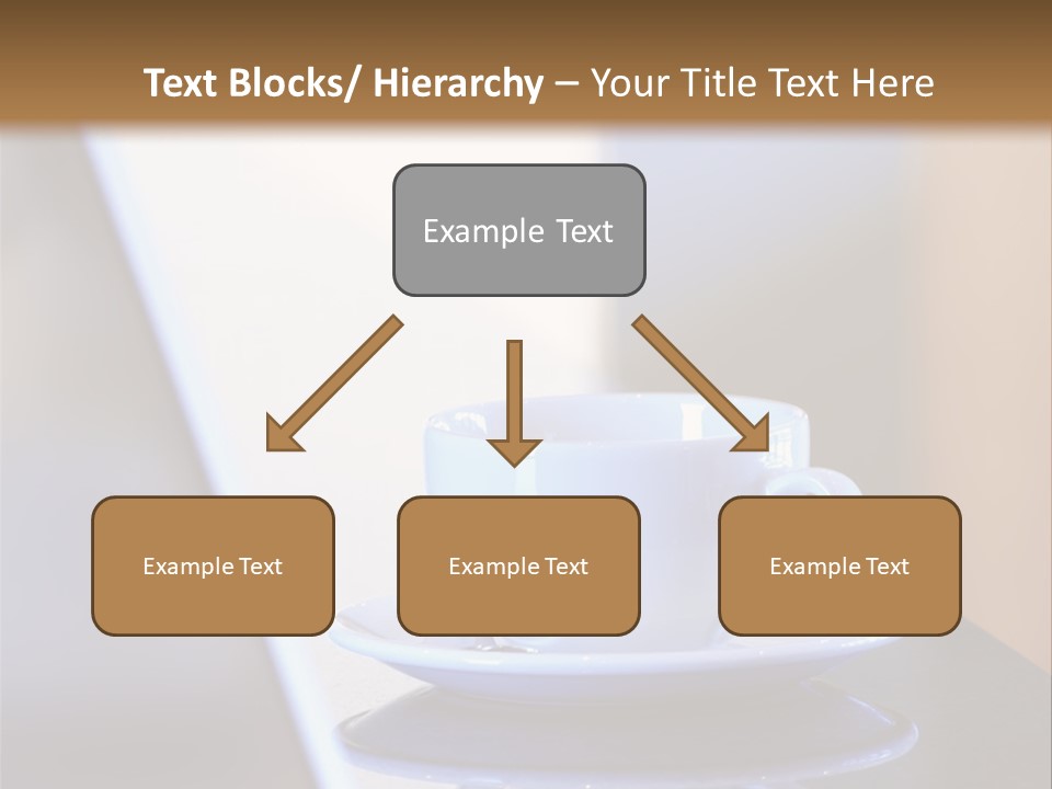A Cup Of Coffee On A Table Next To A Laptop PowerPoint Template