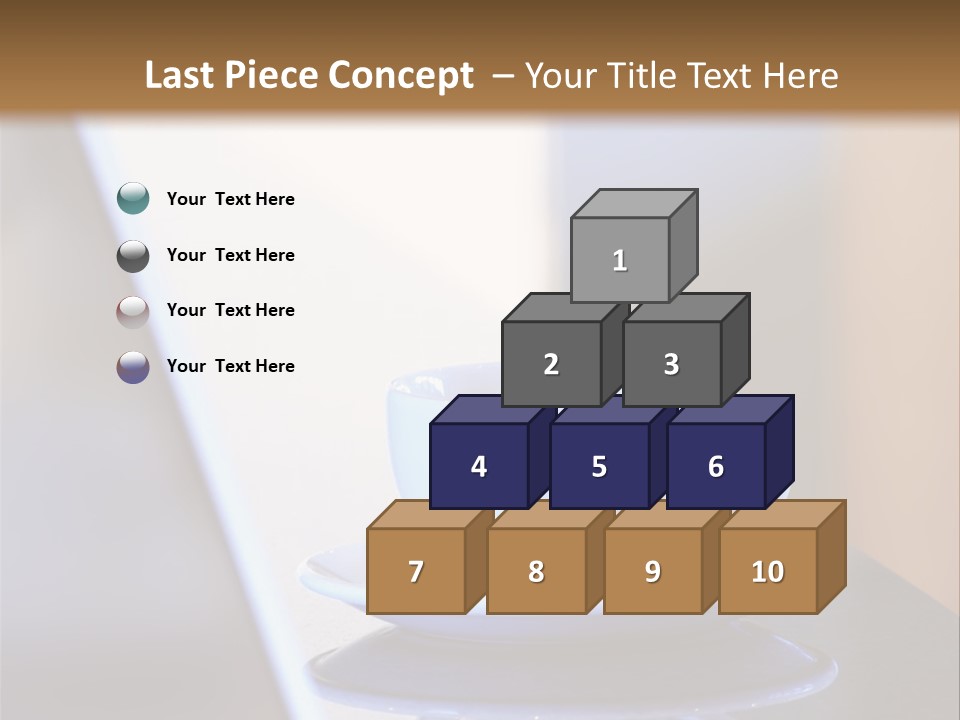 A Cup Of Coffee On A Table Next To A Laptop PowerPoint Template