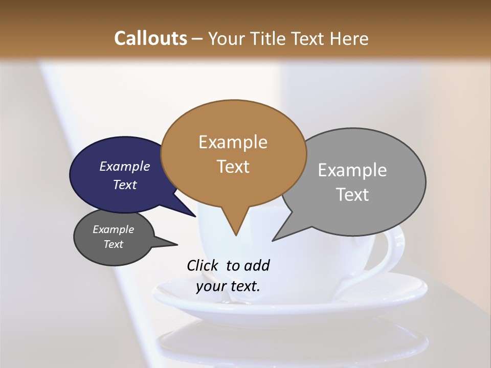A Cup Of Coffee On A Table Next To A Laptop PowerPoint Template