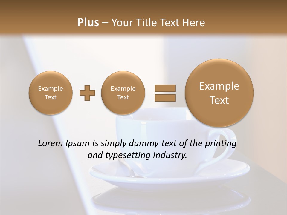 A Cup Of Coffee On A Table Next To A Laptop PowerPoint Template