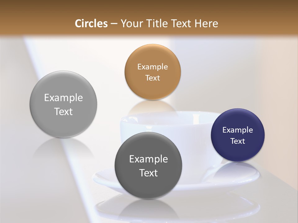 A Cup Of Coffee On A Table Next To A Laptop PowerPoint Template