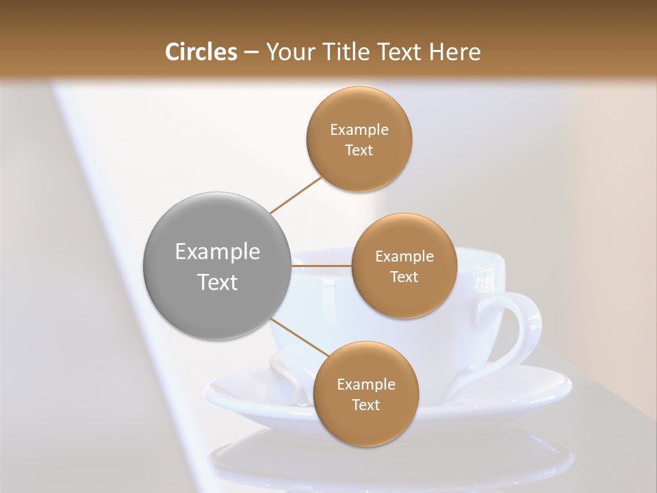 A Cup Of Coffee On A Table Next To A Laptop PowerPoint Template