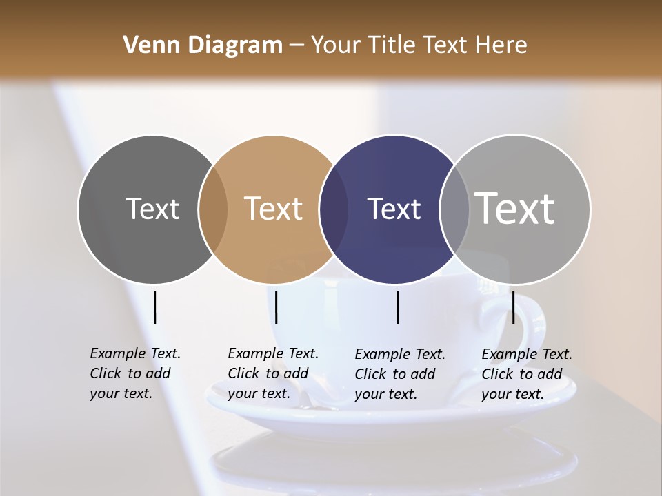 A Cup Of Coffee On A Table Next To A Laptop PowerPoint Template