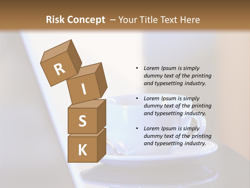 A Cup Of Coffee On A Table Next To A Laptop PowerPoint Template