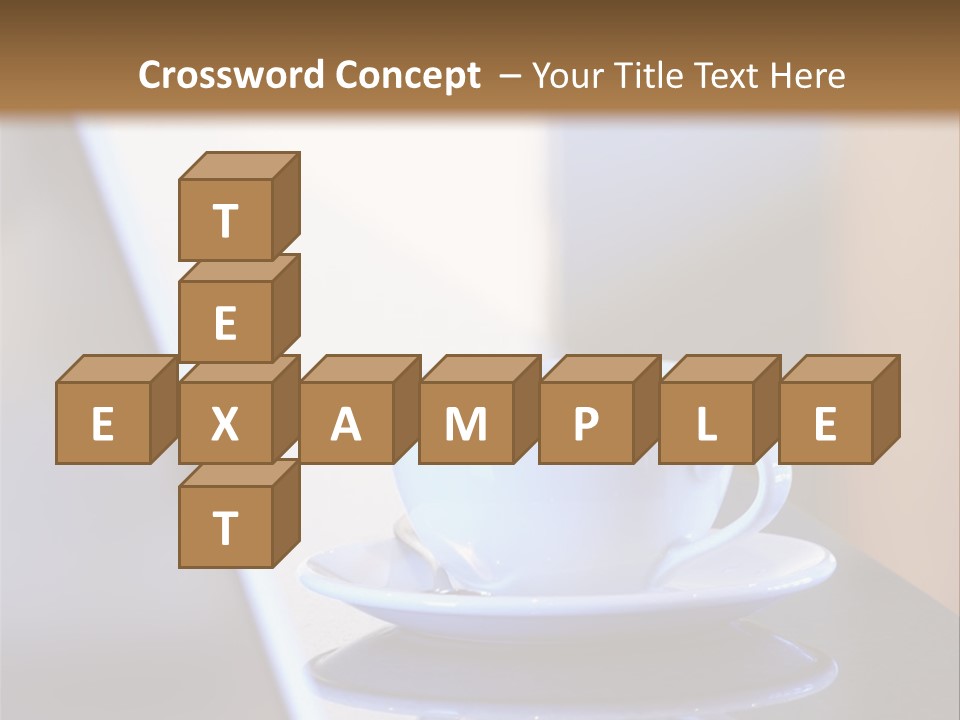 A Cup Of Coffee On A Table Next To A Laptop PowerPoint Template