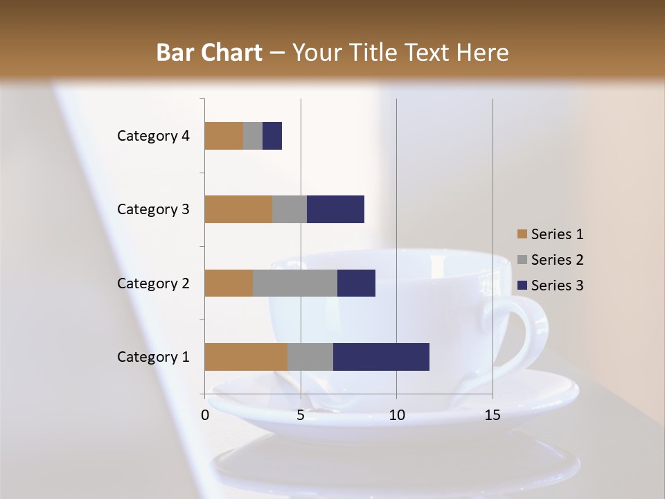 A Cup Of Coffee On A Table Next To A Laptop PowerPoint Template