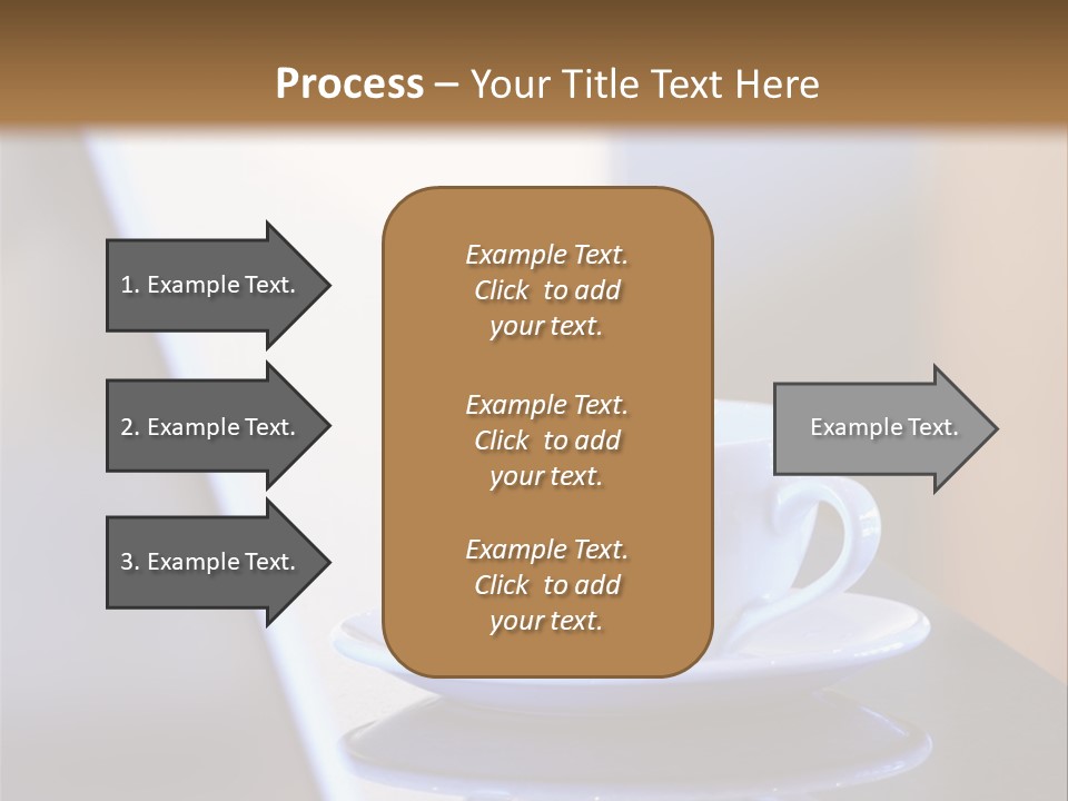 A Cup Of Coffee On A Table Next To A Laptop PowerPoint Template