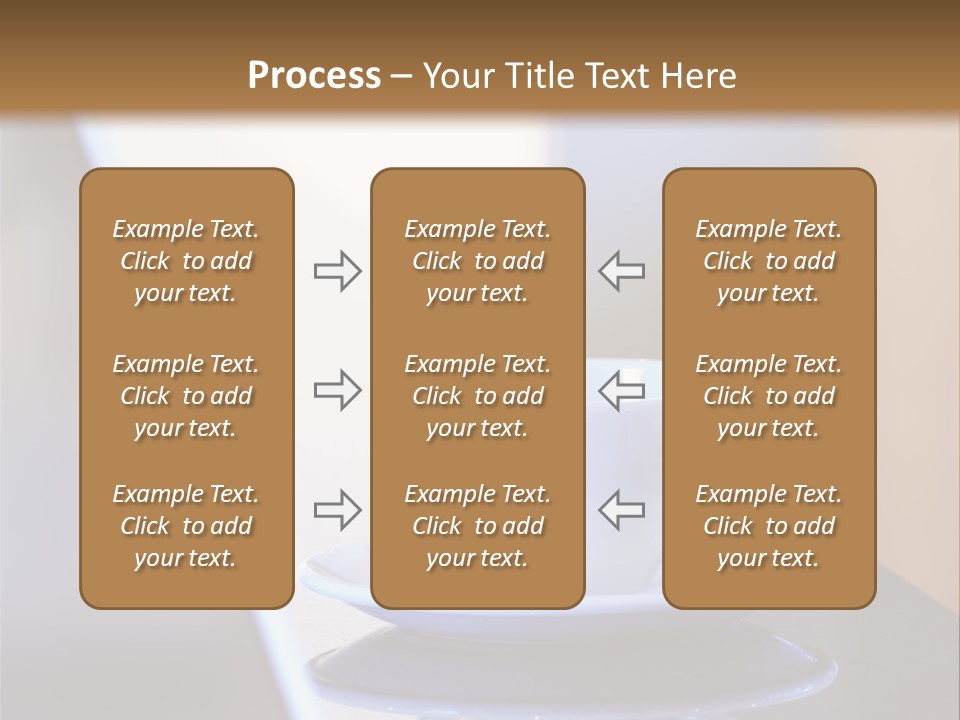 A Cup Of Coffee On A Table Next To A Laptop PowerPoint Template