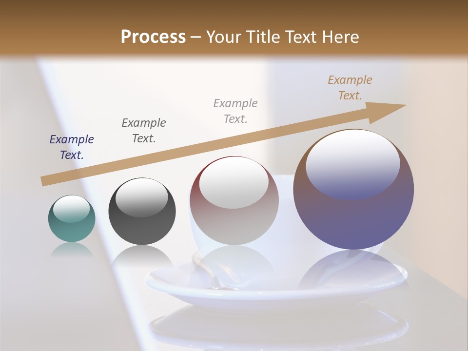 A Cup Of Coffee On A Table Next To A Laptop PowerPoint Template