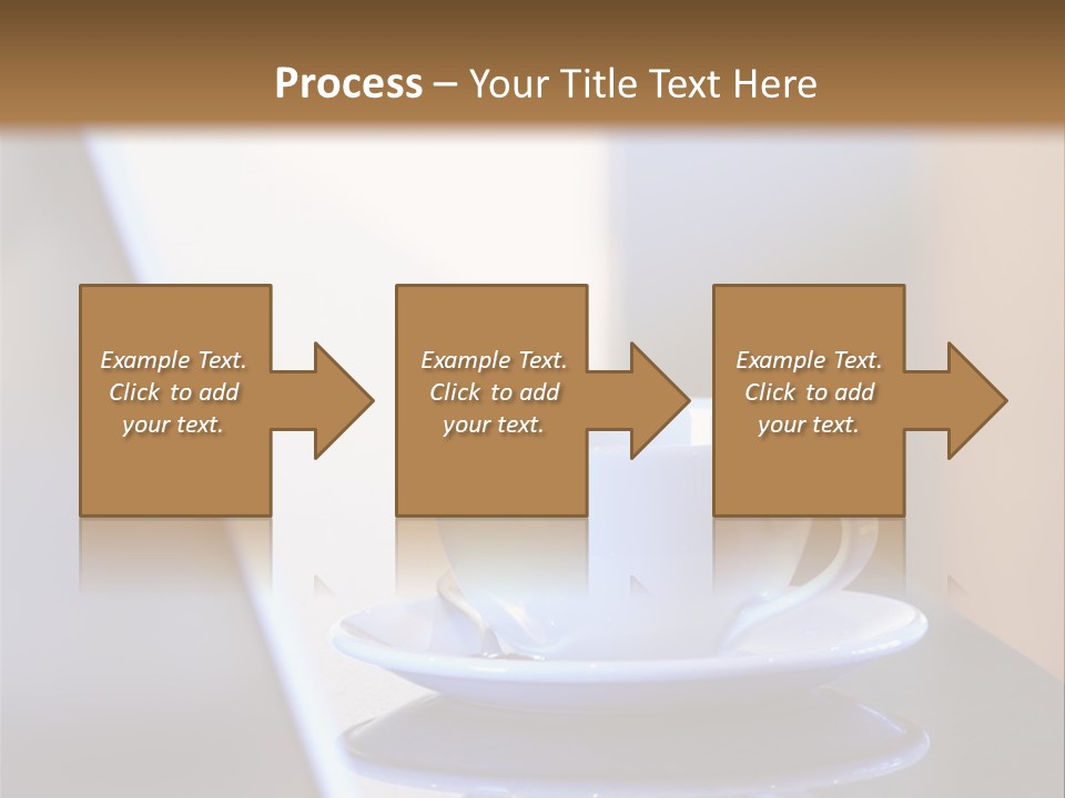 A Cup Of Coffee On A Table Next To A Laptop PowerPoint Template
