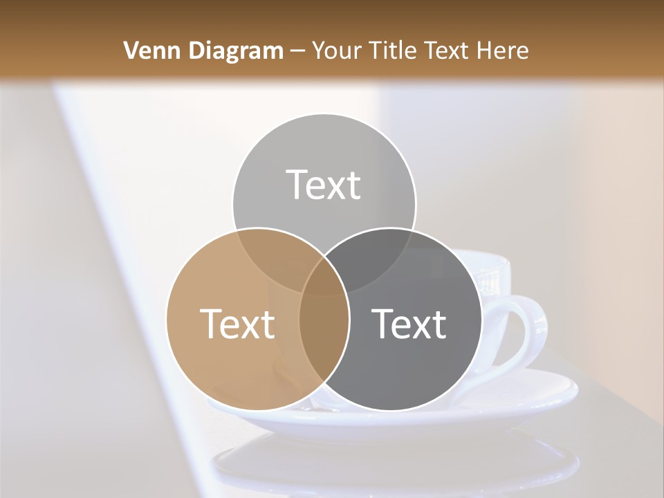 A Cup Of Coffee On A Table Next To A Laptop PowerPoint Template