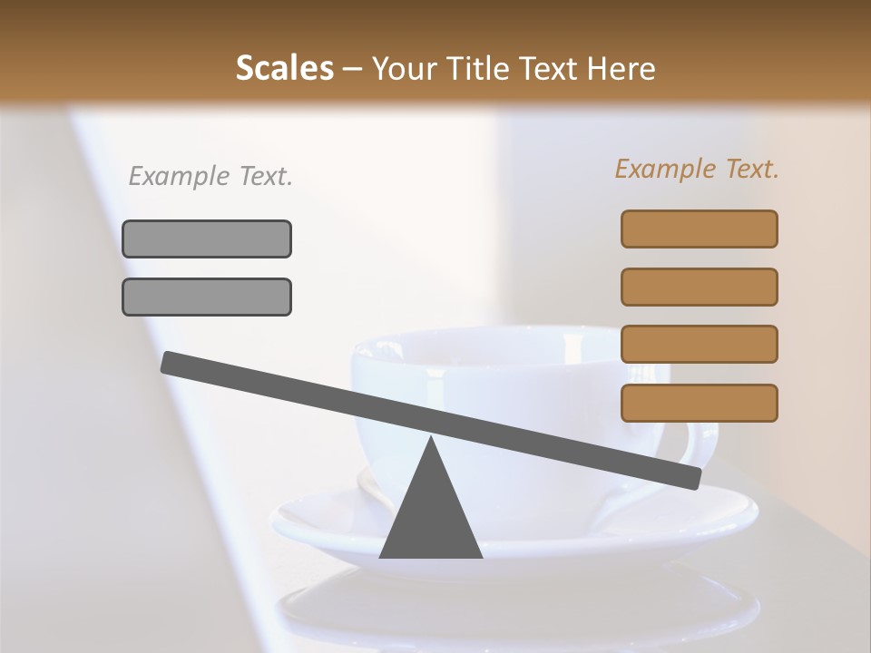A Cup Of Coffee On A Table Next To A Laptop PowerPoint Template