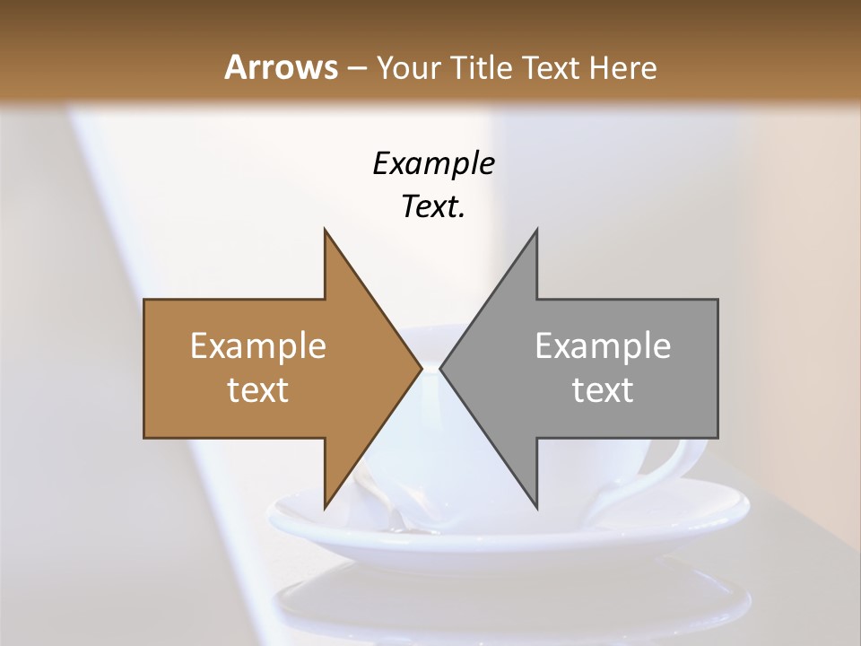 A Cup Of Coffee On A Table Next To A Laptop PowerPoint Template
