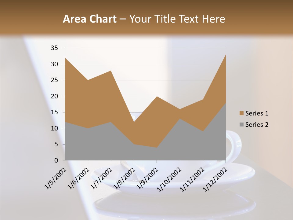 A Cup Of Coffee On A Table Next To A Laptop PowerPoint Template