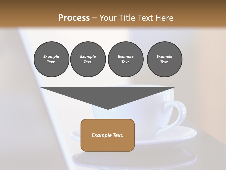 A Cup Of Coffee On A Table Next To A Laptop PowerPoint Template