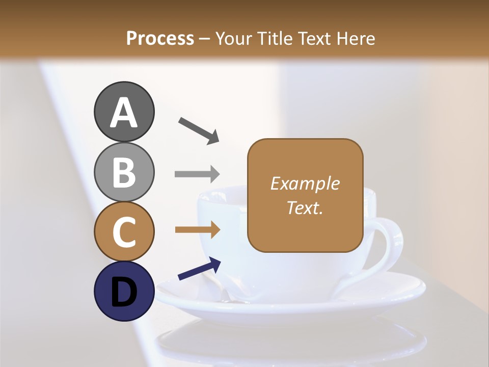 A Cup Of Coffee On A Table Next To A Laptop PowerPoint Template