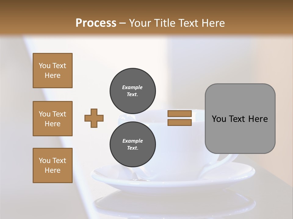 A Cup Of Coffee On A Table Next To A Laptop PowerPoint Template