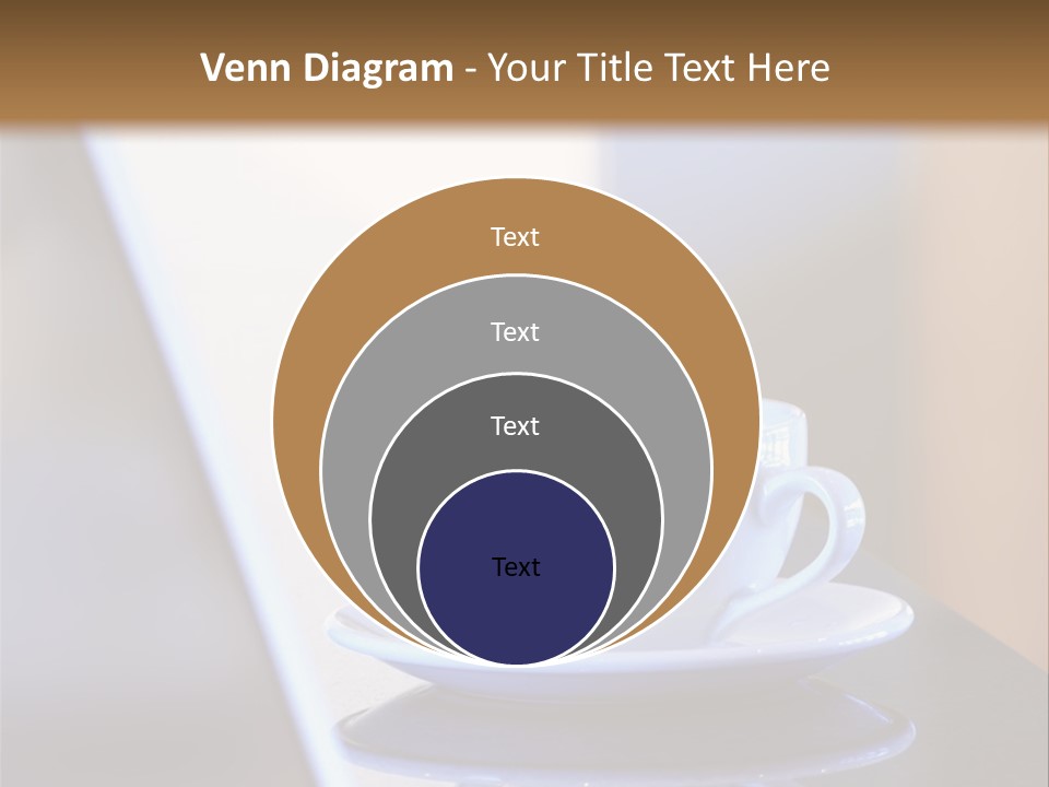 A Cup Of Coffee On A Table Next To A Laptop PowerPoint Template