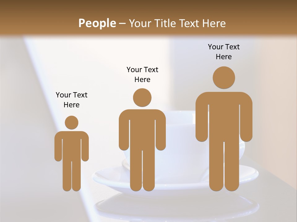 A Cup Of Coffee On A Table Next To A Laptop PowerPoint Template