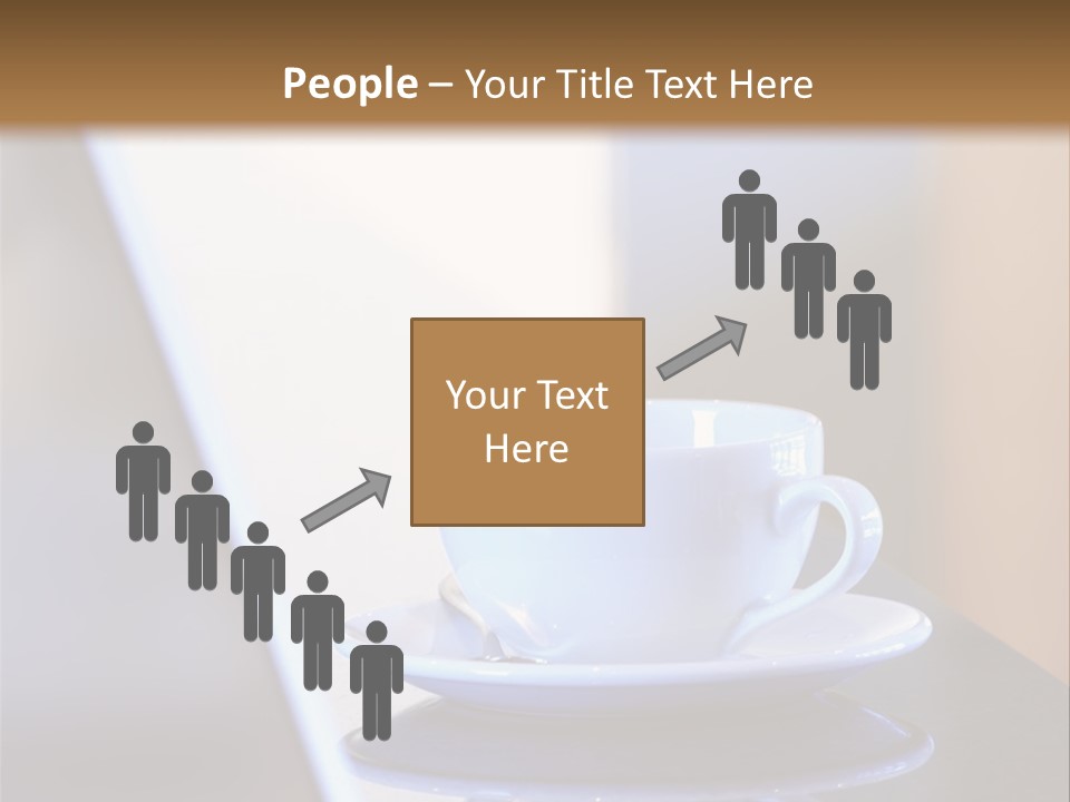 A Cup Of Coffee On A Table Next To A Laptop PowerPoint Template
