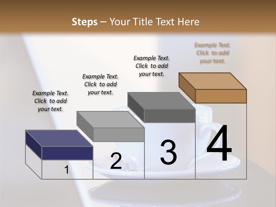 A Cup Of Coffee On A Table Next To A Laptop PowerPoint Template