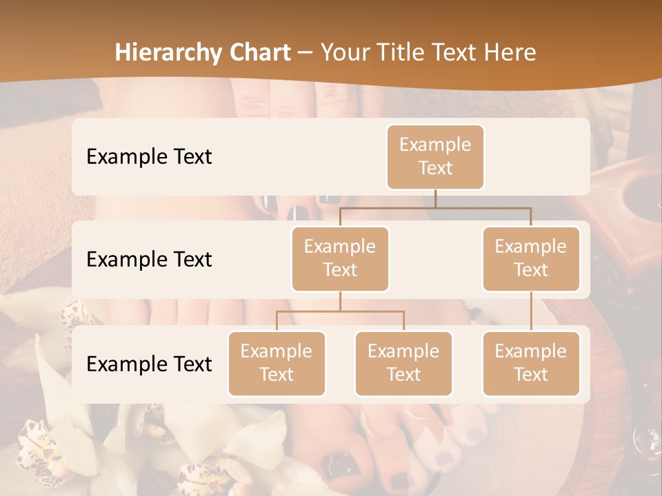 A Woman's Feet On A Plate With Flowers On It PowerPoint Template