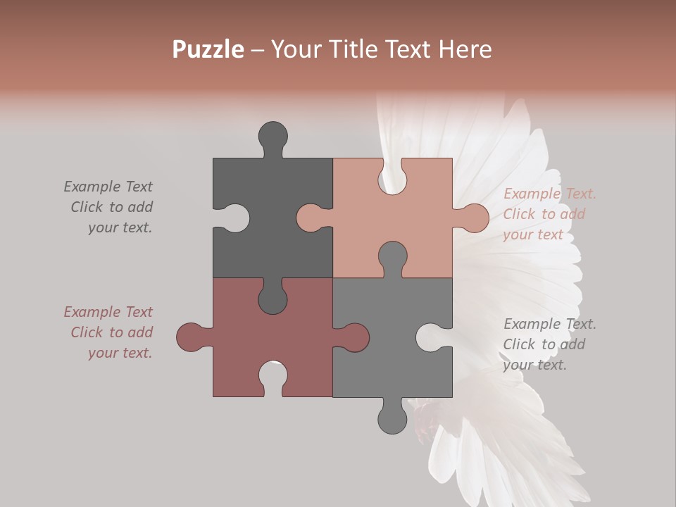 A White Dove Flying In The Air With Its Wings Spread PowerPoint Template