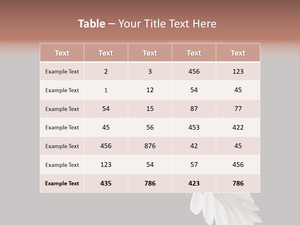 A White Dove Flying In The Air With Its Wings Spread PowerPoint Template