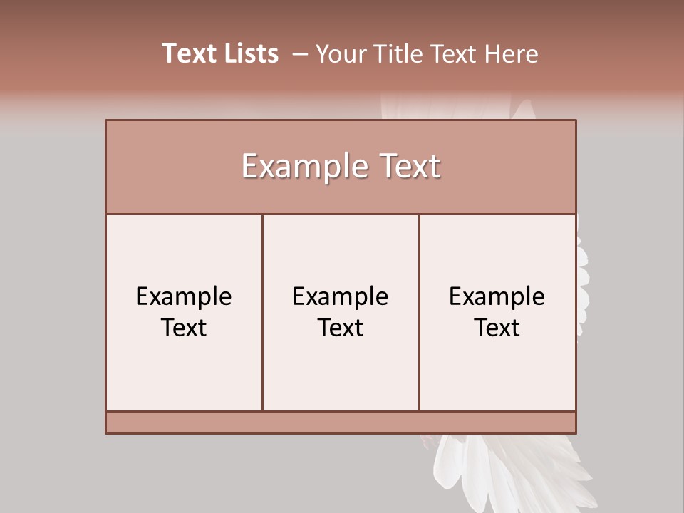 A White Dove Flying In The Air With Its Wings Spread PowerPoint Template