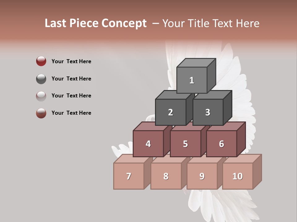 A White Dove Flying In The Air With Its Wings Spread PowerPoint Template