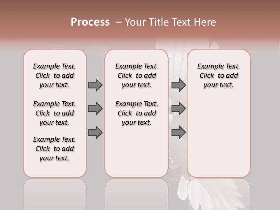 A White Dove Flying In The Air With Its Wings Spread PowerPoint Template