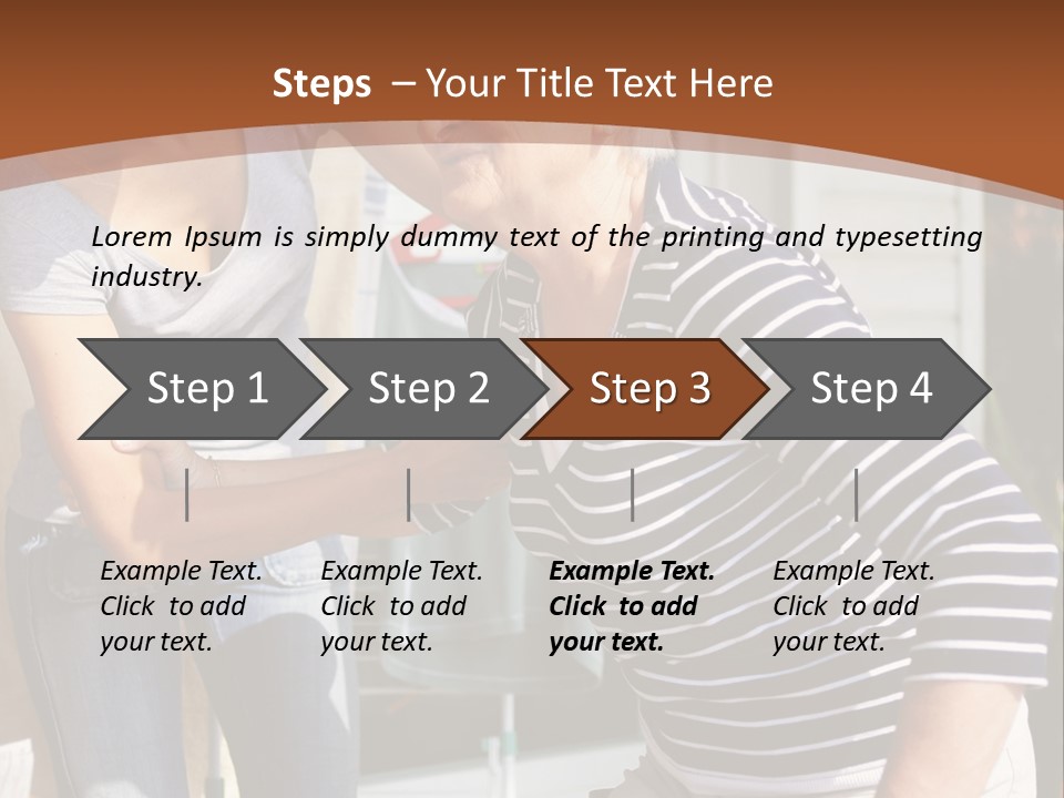 A Woman Helping An Elderly Woman With A Toothbrush PowerPoint Template