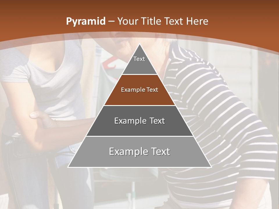 A Woman Helping An Elderly Woman With A Toothbrush PowerPoint Template