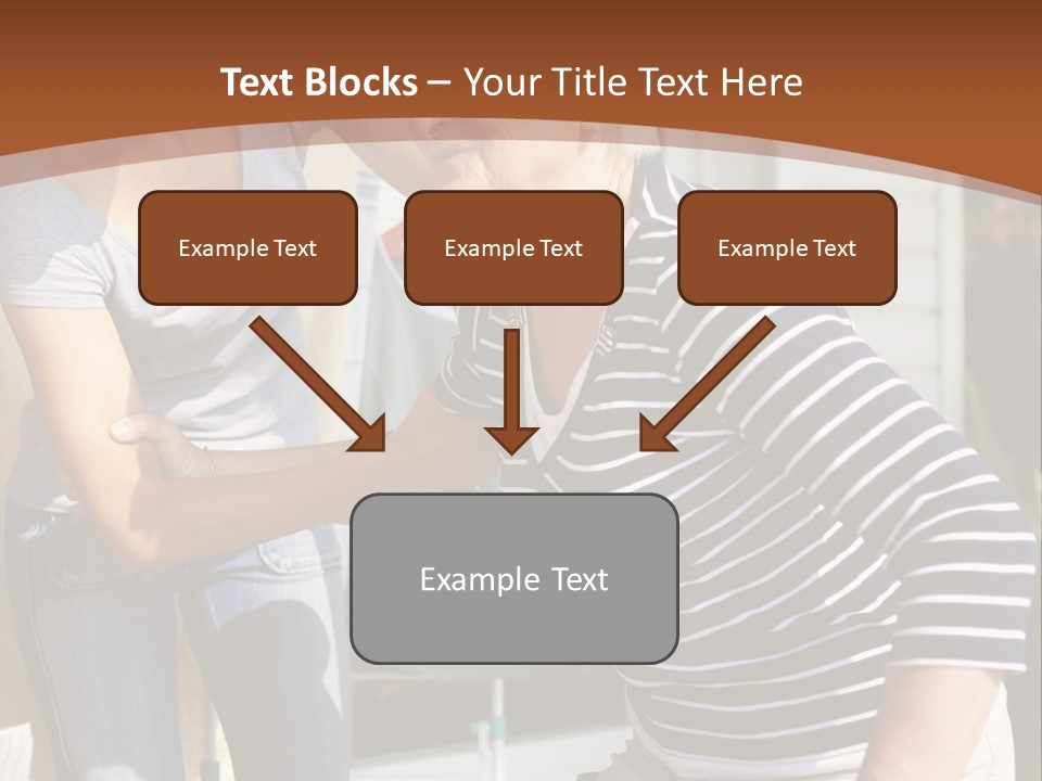 A Woman Helping An Elderly Woman With A Toothbrush PowerPoint Template
