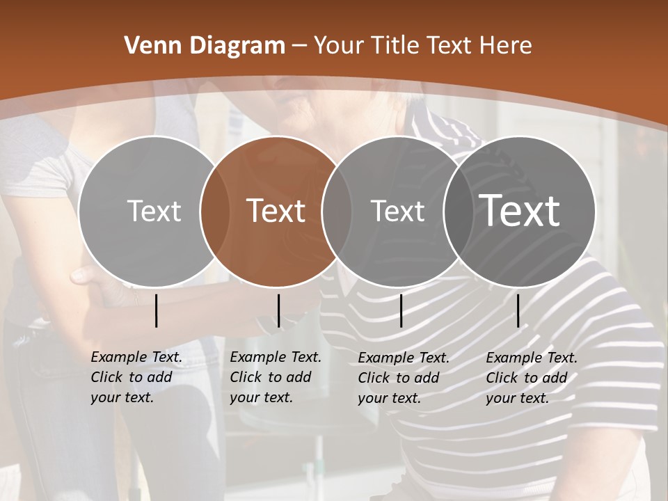 A Woman Helping An Elderly Woman With A Toothbrush PowerPoint Template