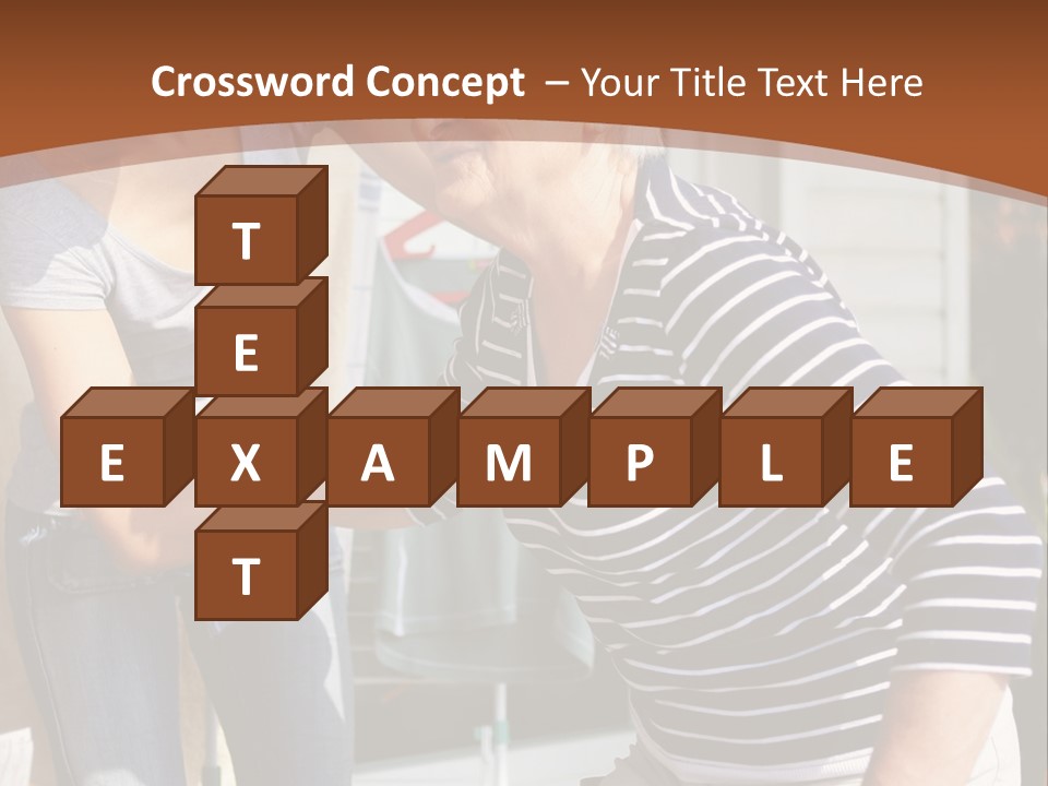 A Woman Helping An Elderly Woman With A Toothbrush PowerPoint Template