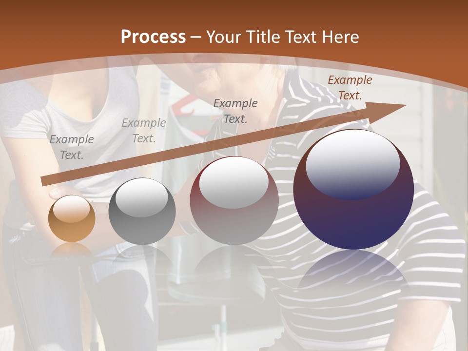 A Woman Helping An Elderly Woman With A Toothbrush PowerPoint Template