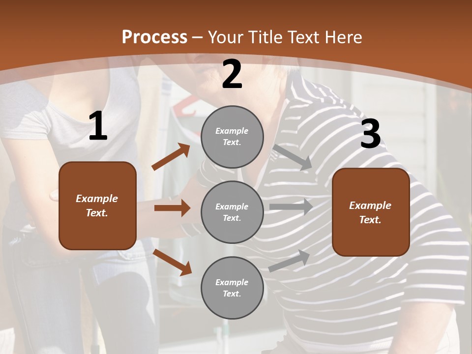 A Woman Helping An Elderly Woman With A Toothbrush PowerPoint Template