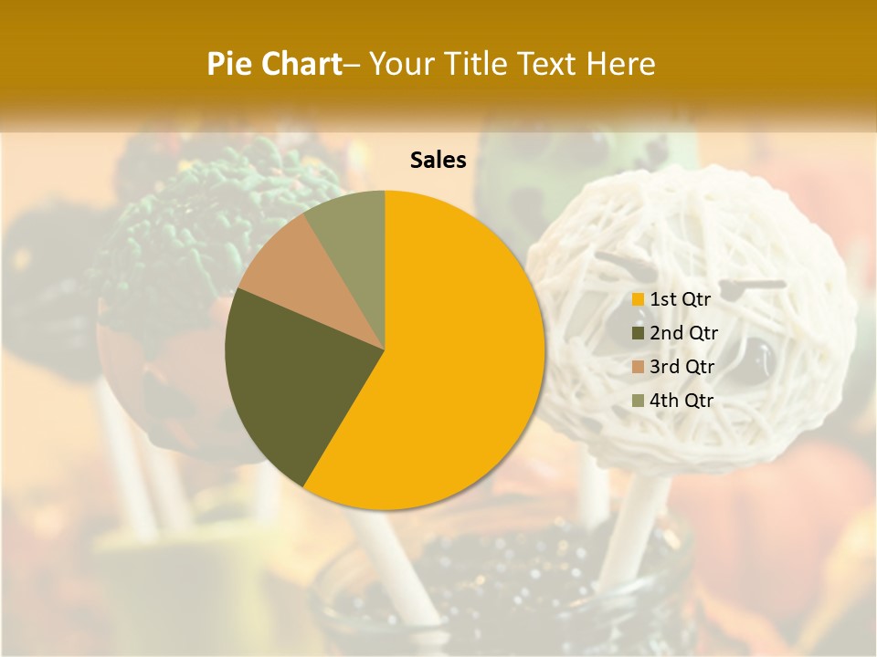 A Group Of Halloween Cake Pops With Faces On Them PowerPoint Template
