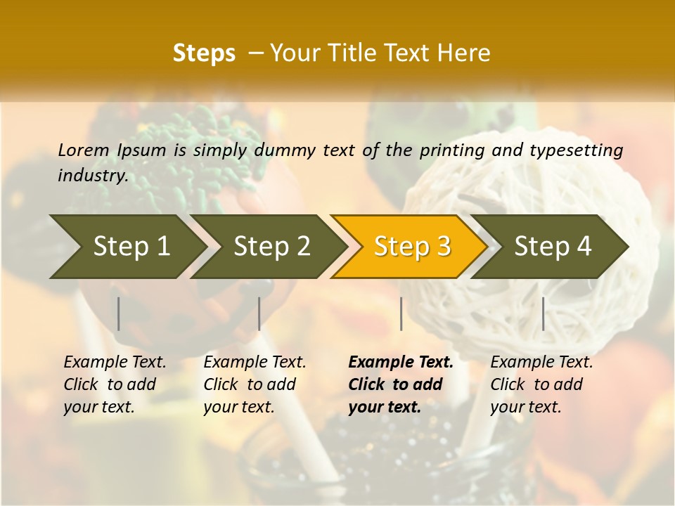 A Group Of Halloween Cake Pops With Faces On Them PowerPoint Template