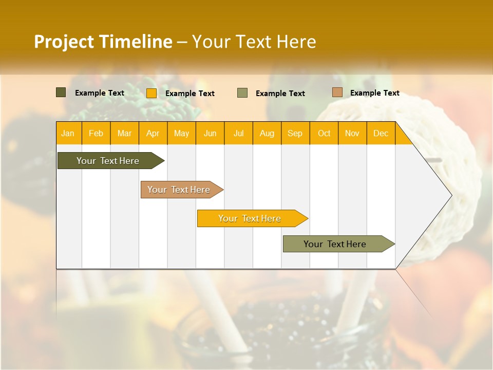 A Group Of Halloween Cake Pops With Faces On Them PowerPoint Template