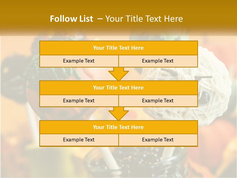 A Group Of Halloween Cake Pops With Faces On Them PowerPoint Template
